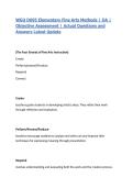 WGU D695 Elementary Fine Arts Methods &vert; OA &vert; Objective Assessment &vert; Actual Questions and Answers Latest Update