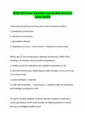 NURS 5461 Exam &vert;Questions and Verified Answers&vert; Latest Update