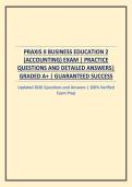 PRAXIS II BUSINESS EDUCATION 2 &lpar;ACCOUNTING&rpar; EXAM &vert; PRACTICE QUESTIONS AND DETAILED ANSWERS
