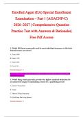 Enrolled Agent &lpar;EA&rpar; Special Enrollment &NewLine;Examination &ndash; Part 1 &lpar;AGACNP-C&rpar; &NewLine;2026&ndash;2027 &vert; Comprehensive Question &NewLine;Practice Test with Answers & Rationales&vert; &NewLine;Free Pdf Access