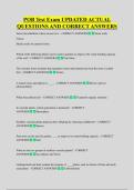 POB Test Exam UPDATED ACTUAL &NewLine;QUESTIONS AND CORRECT ANSWERS