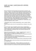 NURS 104 EXAM 1 QUESTIONS WITH VERIFIED ANSWERS