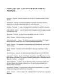 NURS 104 EXAM 3 QUESTIONS WITH VERIFIED ANSWERS