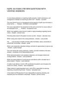 NURS 104 EXAM 3 REVIEW QUESTIONS WITH VERIFIED ANSWERS