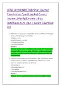 ASNT Level II NDT Technician Practice &NewLine;Examination Questions And Correct &NewLine;Answers &lpar;Verified Answers&rpar; Plus &NewLine;Rationales 2026 Q&A &vert; Instant Download &NewLine;Pdf 