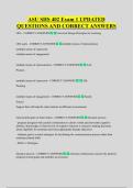 ASU SHS 402 Exam 1 UPDATED &NewLine;QUESTIONS AND CORRECT ANSWERS