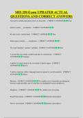 SHS 250 Exam UPDATED ACTUAL &NewLine;QUESTIONS AND CORRECT ANSWERS