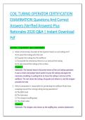 COIL TUBING OPERATOR CERTIFICATION &NewLine;EXAMINATION Questions And Correct &NewLine;Answers &lpar;Verified Answers&rpar; Plus &NewLine;Rationales 2026 Q&A &vert; Instant Download &NewLine;Pdf 