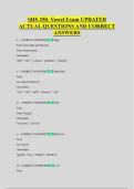 SHS 250- Vowel Exam UPDATED &NewLine;ACTUAL QUESTIONS AND CORRECT &NewLine;ANSWERS