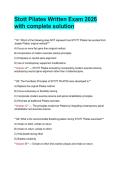 Stott Pilates Written Exam 2026&NewLine;with complete solution