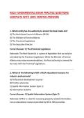 RECA FUNDAMENTALS EXAM PRACTICE QUESTIONS COMPLETE WITH 100&percnt; VERIFIED ANSWERS
