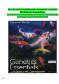 Genetics Essentials&colon; Concepts and Connections&comma; 5th Edition &vert; Benjamin Pierce &vert; Comprehensive Test Bank &colon; Complete Exam Practice Questions&semi; Verified Answers & Study Guide