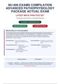 NU 606 EXAMS COMPILATION ADVANCED PATHYSIOLOGHOPY PACKAGE ACTUAL EXAM 2026&sol;2027 -&NewLine;PACKAGE ACTUAL &vert; DETAILED RATIONALES - PASS GUARANTEED - A&plus; GRADED&period;