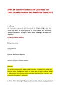 APEA 3P Exam Predictor Study Guide&colon; Advanced Practice Questions & Verified Answers