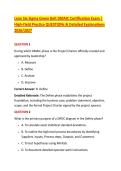 Lean Six Sigma Green Belt DMAIC Certification Exam &vert; &NewLine;High-Yield Practice QUESTIONs & Detailed Explanations &NewLine;2026&sol;2027 