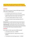 Lean Six Sigma Green Belt Comprehensive QUESTION Bank &vert; &NewLine;Complete Practice QUESTIONs & Verified Answers &lpar;2026&sol;2027&rpar;  