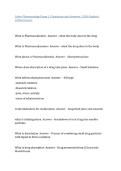 Galen Pharmacology Exam 1 &vert; Questions and Answers &vert; 2026 Update &vert; 100&percnt; Correct&period;