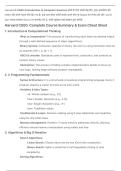 &NoBreak;Harvard CS50 Complete Course Summary and Exam Study Notes&NoBreak;