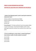 PMKEE E4 EXAM PREPARATION QUESTIONS&NewLine;200 PRACTICE QUESTIONS WITH ANSWERS AND RATIONALES&NewLine;