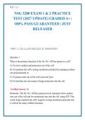 NSG 3280 EXAM 1 & 2 PRACTICE &NewLine;TEST &lpar;2027 UPDATE&rpar; GRADED A&plus; &vert; &NewLine;100&percnt; PASS GUARANTEED &vert; JUST &NewLine;RELEASED
