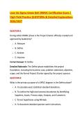 Lean Six Sigma Green Belt DMAIC Certification Exam &vert; &NewLine;High-Yield Practice QUESTIONs & Detailed Explanations &NewLine;2026&sol;2027 
