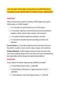 Lean Six Sigma Green Belt Comprehensive QUESTION Bank &vert; &NewLine;Complete Practice QUESTIONs & Verified Answers &lpar;2026&sol;2027&rpar;  