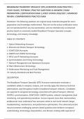 BROADBAND TRANSPORT SPECIALIST &lpar;BTS&rpar; ACRONYMS EXAM PRACTICE &vert;&NewLine;STUDY GUIDE &vert; TESTBANK &vert; PRACTICE QUESTIONS & ANSWERS &vert; EXAM&NewLine;PREPARATION &vert; CERTIFICATION EXAM &vert; LATEST UPDATE 2026&sol;2027 &vert; ADVANCED&NewLine;REVIEW &vert; COMPREHENSIVE PRACTICE EXAM