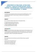 AORN PERIOP 101 FINAL EXAM - ACTUAL EXAM 2026&sol;2027 &vert; COMPLETE COURSE REVIEW &vert; EXPERT VERIFIED &vert; 100 VERIFIED Q&A &vert; Complete Rationales &vert; Pass Guaranteed - A&plus; Graded