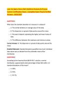 Lean Six Sigma Green Belt Statistical Analysis & Process &NewLine;Control Certification Exam &vert; Complete Exam Prep & Verified &NewLine;Answers  2026&sol;2027  