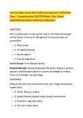 Lean Six Sigma Green Belt Quality Management Certification &NewLine;Exam &vert; Comprehensive QUESTION Bank&comma; Most Tested &NewLine;QUESTIONs & Detailed Rationales 2026&sol;20