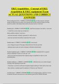 EKG Acquisition - Concept of EKG &NewLine;Acquisition & EKG equipment Exam &NewLine;ACTUAL QUESTIONS AND CORRECT &NewLine;ANSWERS