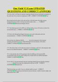 One Yield V2 Exam UPDATED &NewLine;QUESTIONS AND CORRECT ANSWERS