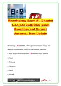 Microbiology Exam 1 Chapters 1&comma; 3&comma; 4&comma; 5 & 6 2026&sol;2027 &vert; 100&plus; Questions & Answers &ndash; Microbes&comma; Microscopy&comma; Bacteria&comma; Eukaryotes & Viruses