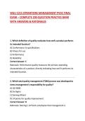 WGU C215 OPERATIONS MANAGEMENT PVDC FINAL EXAM &ndash; COMPLETE 200-QUESTION PRACTICE BANK WITH ANSWERS & RATIONALES