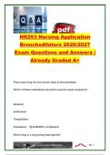 NR293 Pharmacology Bronchodilators 2026&sol;2027 &vert; 15&plus; Questions & Answers &ndash; Albuterol&comma; Ipratropium&comma; Theophylline&comma; LABA&sol;SAMA & COPD &vert; Chamberlain University