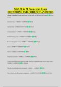 NGA 70 & 71 Prometrics Exam &NewLine;QUESTIONS AND CORRECT ANSWERS