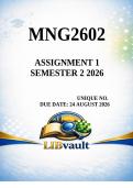 MNG2602 Assignment 1 Semester 2 Due 24 August 2026