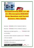 BIOL 271 EXAM COMPLETE PACKAGE DEAL