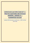 CARDIOVASCULAR MINI EXAM SET 2 &vert; PRACTICE QUESTIONS AND DETAILED ANSWERS
