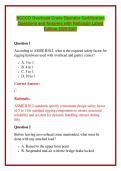 NCCCO Overhead Crane Operator Certification Questions and Answers with Rationale Latest Edition 2026&sol;2027