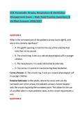 SOE Paramedic Airway&comma; Respiratory & Ventilation &NewLine;Management Exam &vert; High-Yield Practice Questions & &NewLine;Verified Answers 2026&sol;2027 