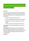 SOE Paramedic Medical Emergencies Certification &NewLine;Exam &vert; Comprehensive Practice Questions & Expert &NewLine;Explanations  2026&sol;2027