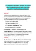 SOE Paramedic Cardiology & Advanced Life Support &NewLine;Exam &vert; Complete QUESTION Bank&comma; Most Tested &NewLine;Questions & Detailed Rationales 2026&sol;2027 