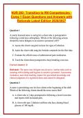 NUR 283&colon; Transition to RN Competencies - Comp 1 Exam Questions and Answers with Rationale Latest Edition 2026&sol;2027
