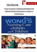 Test Bank for Wong&rsquo;s Nursing Care of Infants and Children 12th Edition Hockenberry &vert; Chapters 1&ndash;34 &vert; Pediatric Nursing Questions & Answers &vert; Latest Update 2026