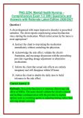 PNG 2254&colon; Mental Health Nursing &ndash; Comprehensive Exam 1-3 300&plus; Questions and Answers with Rationale Latest Edition 2026&sol;2027