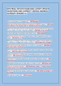NYS REAL ESTATE EXAM 2026 LATEST UPDATE&NewLine;QUESTIONS AND CORRECT VEIFIED ANSWES&NewLine;ALREADY GRADED A&plus;
