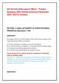 ICC Z4 CODE ENFORCEMENT OFFICER EXAM PACK &vert; PRACTICE QUESTIONS WITH VERIFIED ANSWERS & RATIONALES &vert; 2026-2027 EDITION &lpar;3 COMPLETE VERSIONS&rpar;