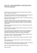 WGU C215 PRE-ASSESSMENT QUESTIONS WITH VERIFIED ANSWERS