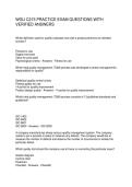 WGU C215 PRACTICE EXAM QUESTIONS WITH VERIFIED ANSWERS